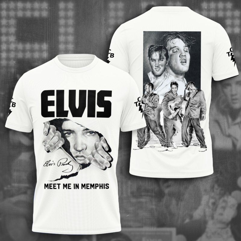 Elvis 3D Apparels VANDH3399 Hanh T shirt Elvis Presley Combo 3D Apparels IFDDCLEC0491 Idea Fanatic