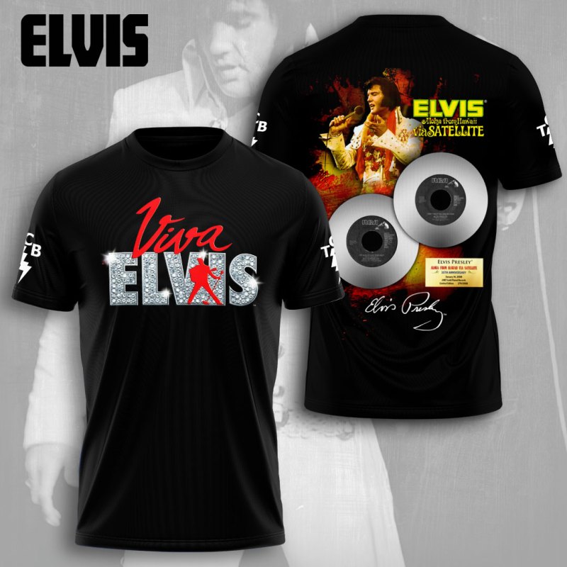 Elvis Presley Apparels GNE1431 Hanh T shirt 1 Elvis Presley Combo 3D Apparels IFDDCLEC0468 Idea Fanatic