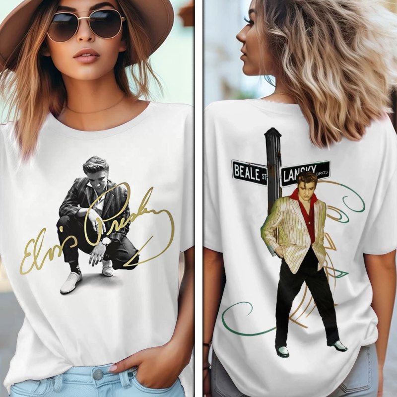 Elvis Presley Apparels GNE1537 Hanh T shirt Elvis Presley Combo 3D Apparels IFDDCLEC0451 Idea Fanatic