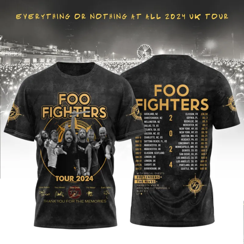 FF280324LNQ16TTT MK1 FOO FIGHTERS Everything or Nothing 2024 North American Stadium Tour Hoodie Shirt IDF894079 Idea Fanatic