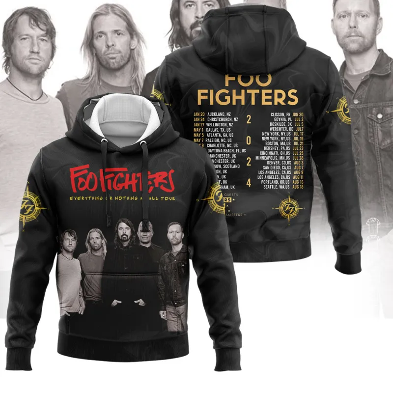 FF280324LNQ18DKD mk FOO FIGHTERS Everything or Nothing At All 2024 North American Stadium Tour Hoodie Shirt IDF894084 Idea Fanatic