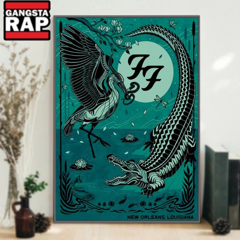 Foo Fighters 2024 New Orleans Fair Grounds New Orleans LA Poster Canvas Art Foo Fighters 2024 New Orleans Fair Grounds New Orleans LA Poster Canvas Art IDFCWA0093 Idea Fanatic