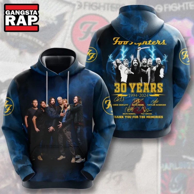 Foo Fighters 30 Year 1994 2024 Signature All Over Print Hoodie Foo Fighters 30 Year 1994-2024 Signature All Over Print Hoodie IFDDHD0170 Idea Fanatic