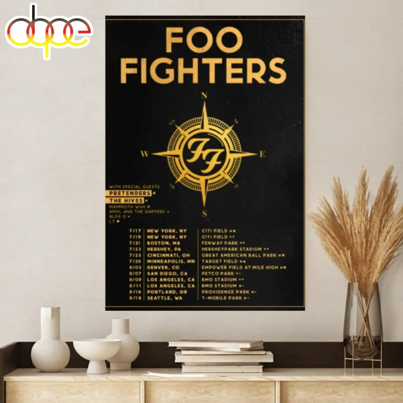 Foo Fighters Everything Or Nothing 2024 North American Stadium Tour Poster Canvas Foo Fighters Everything Or Nothing 2024 North American Stadium Tour Poster Canvas IDF174841 Idea Fanatic