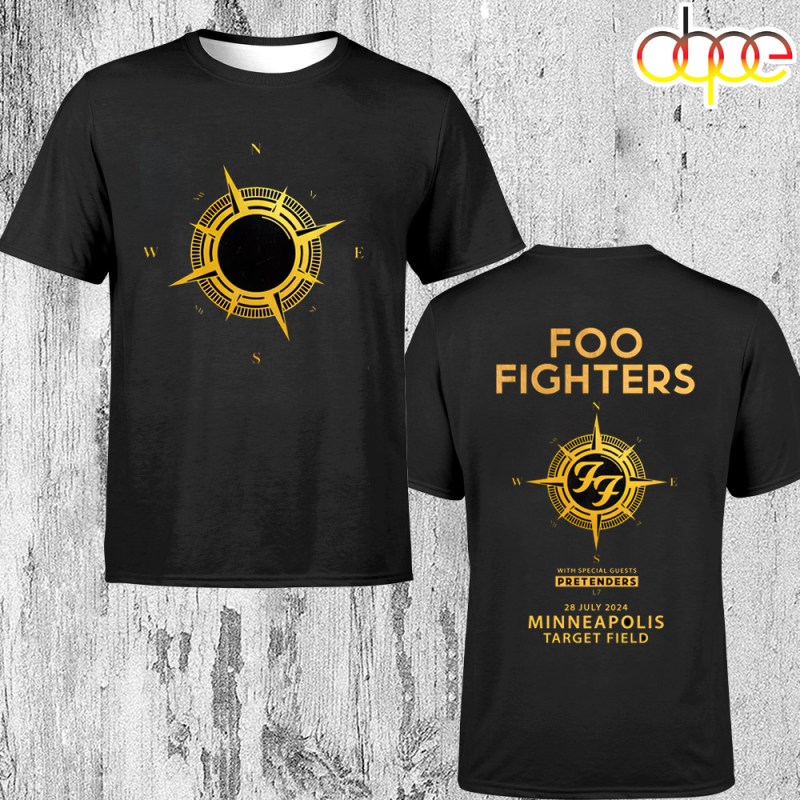 Foo Fighters Everything Or Nothing 2024 North American Tour Minneapolis Unisex T Shirt Foo Fighters 2024 North American Tour Minneapolis Unisex T-Shirt IDF178913 Idea Fanatic