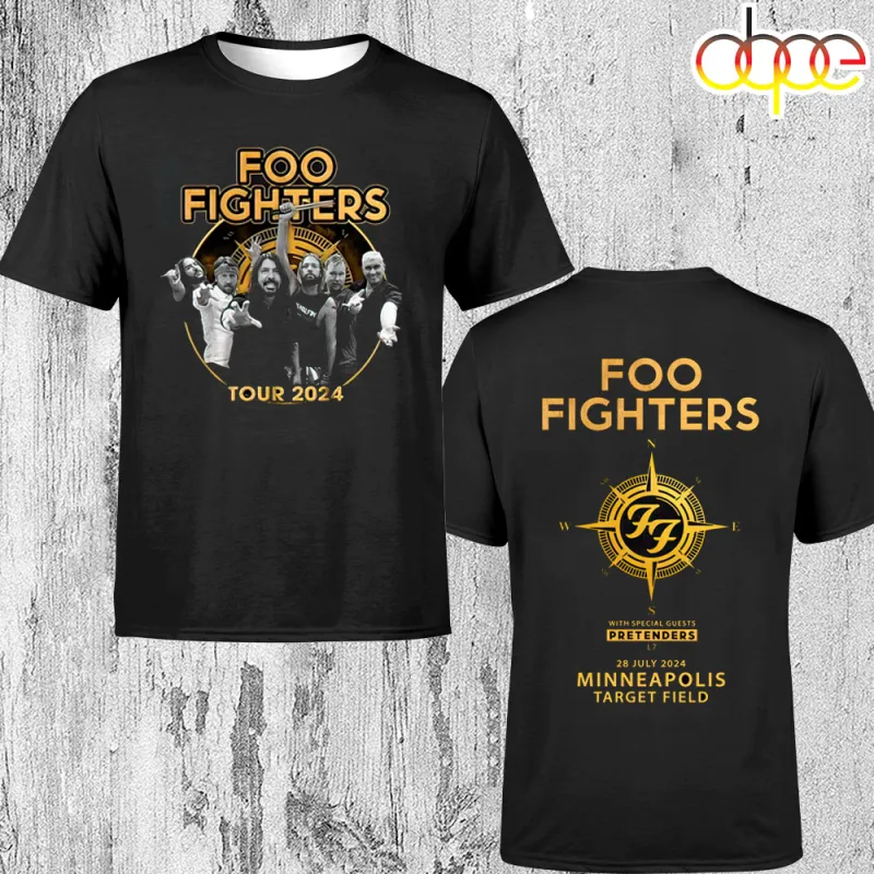 Foo Fighters Everything Or Nothing 2024 North American Tour Unisex T Shirt Foo Fighters Everything Or Nothing 2024 North American Tour T-Shirt IDF178914 Idea Fanatic