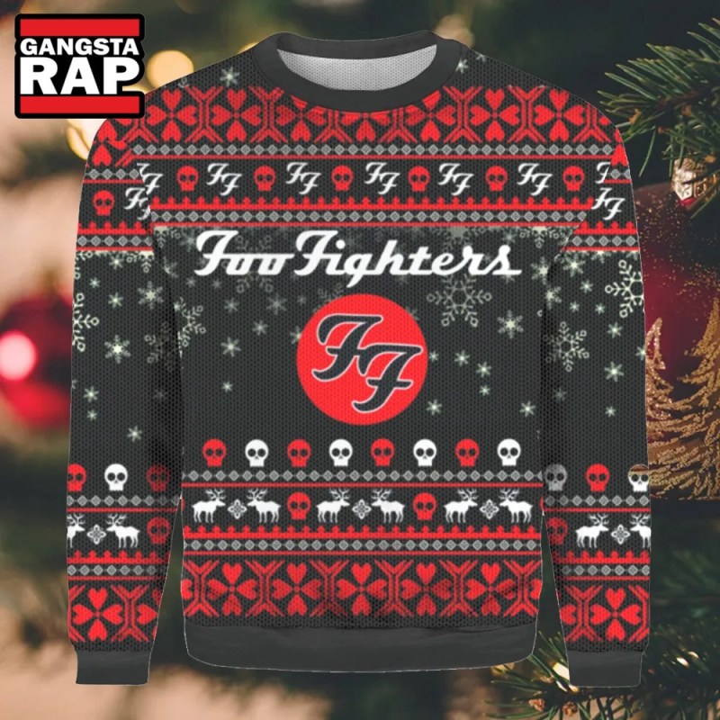 Foo Fighters Fans Lover Ugly Christmas Sweater Foo Fighters Fans Lover Ugly Christmas Sweater IFDDUSW0026 Idea Fanatic