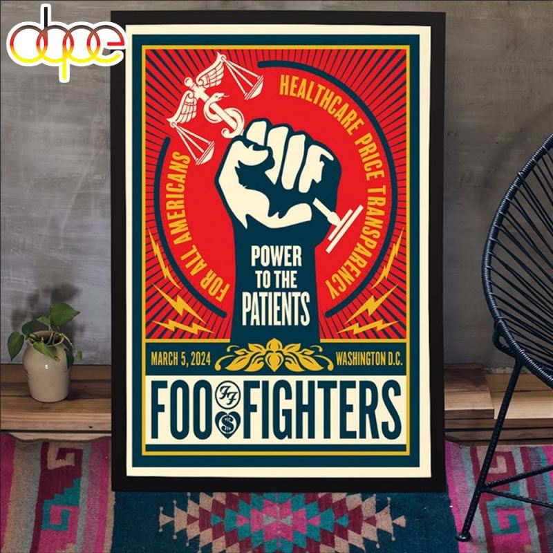 Foo Fighters In Washington DC March 5 2024 Poster Limited Canvas Foo Fighters In Washington D.C 2024 Poster Limited Canvas IDF174843 Idea Fanatic