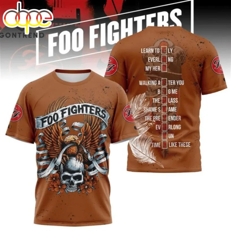 Foo Fighters Rock Band 2024 3D T Shirt Foo Fighters Rock Band 2024 3D T-Shirt IDF181761 Idea Fanatic