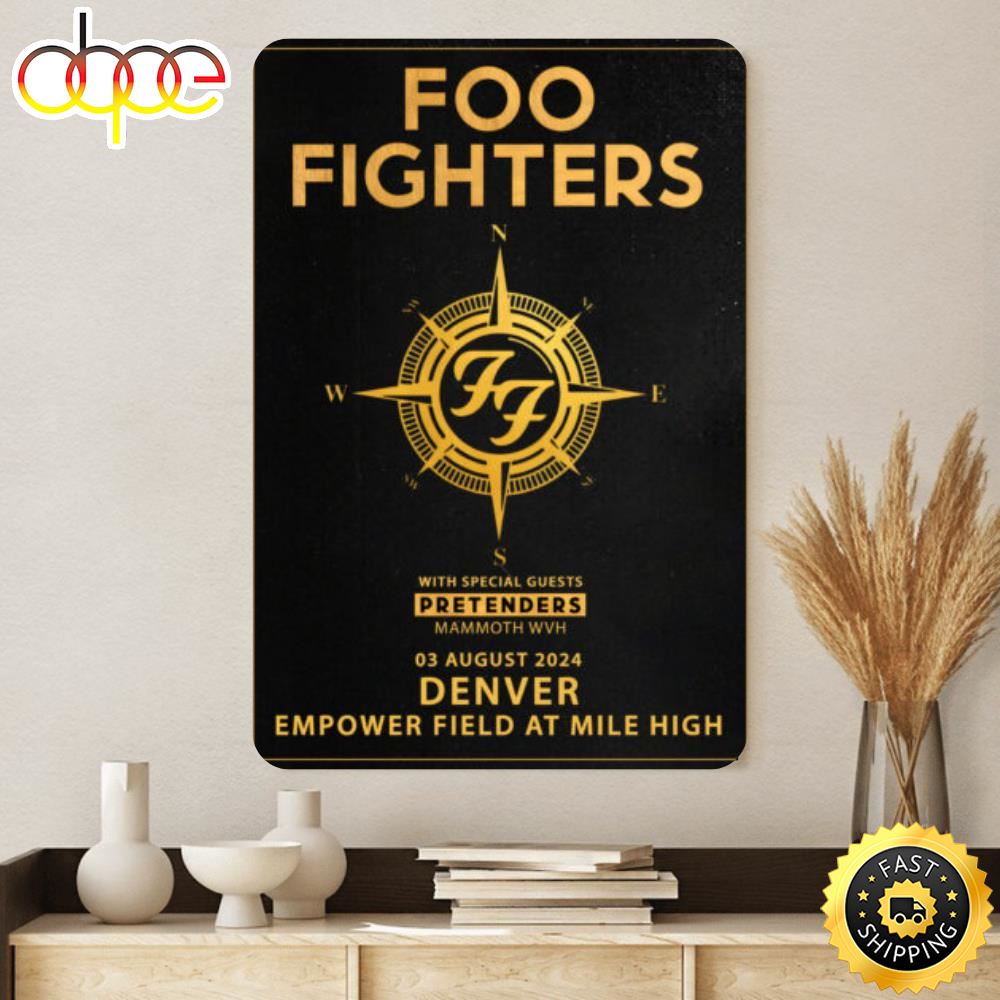Foo Fighters Everything Or Nothing 2024 North American Stadium Tour Canvas Poster IDF155610 Idea Fanatic