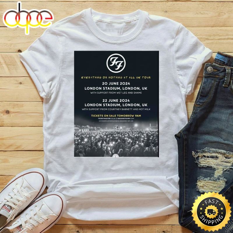 Foo Fighters Uk Tour Dates London 2024 Shirt IDF155567 Idea Fanatic