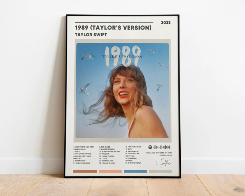 GsyGtY9Y taylor swift posters 1989 taylor s version poster canvas album cover swift poster taylor swift print home decor wall decor gift idea 4 Taylor Swift Posters, 1989 (Taylor's Version) Poster Canvas IDF122497 Idea Fanatic