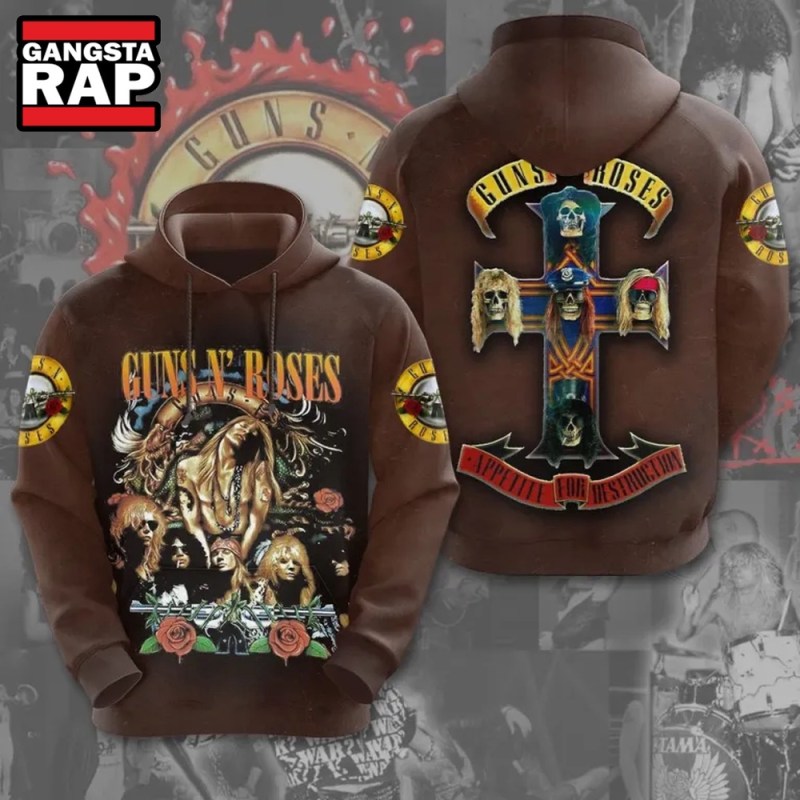 Guns N Roses Music Graphics Design Hoodie Guns N’ Roses Music Graphics Design Hoodie IFDDHD0163 Idea Fanatic