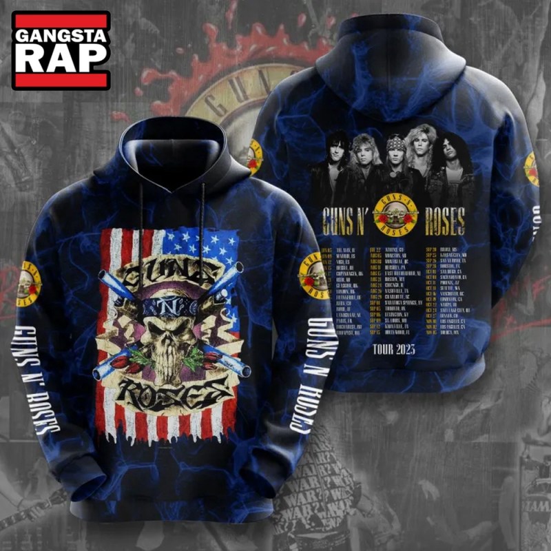 Guns N Roses Tour 2023 All over Print Hoodie Guns N’ Roses Tour 2023 All over Print Hoodie IFDDHD0159 Idea Fanatic