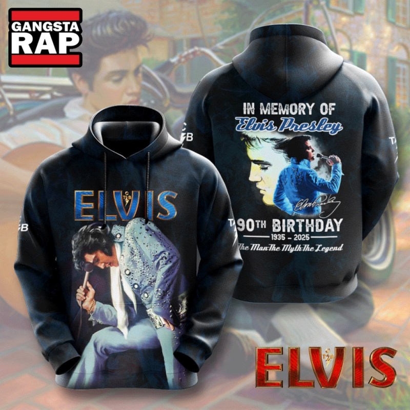 In Memory Of Elvis Presley 90th Birthday 1935 2025 Hoodie Shirt In Memory Of Elvis Presley 90th Birthday 1935-2025 Hoodie IFDDHD0118 Idea Fanatic