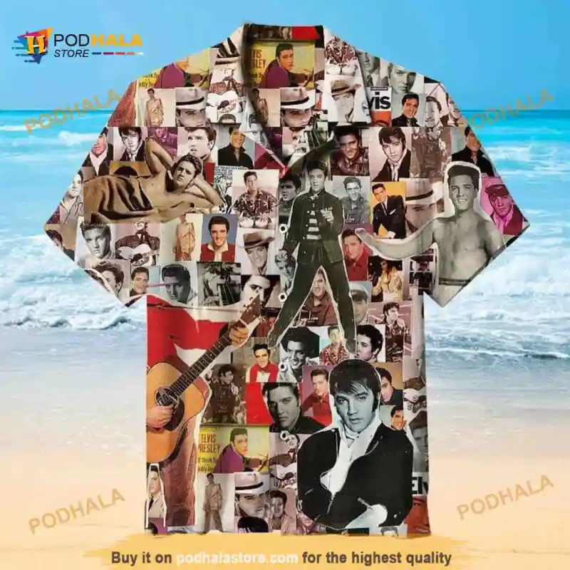 King Of Rock And Roll Elvis Presley Hawaiian Shirt Movie Poster Elvis Presley Funny Hawaiian Shirt IDF157679 Idea Fanatic