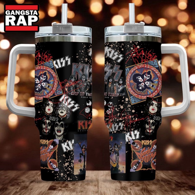 Kiss Band Music Graphics Signature Stanley Tumbler 40oz Kiss Band Music Graphics Signature Stanley Tumbler 40oz IFDD40OZ0002 Idea Fanatic