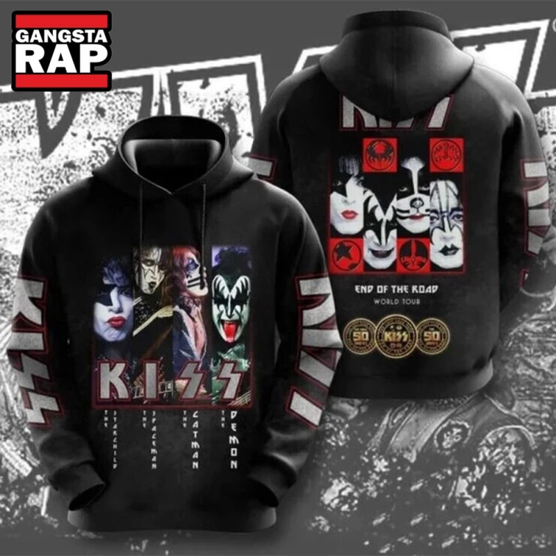 Kiss Rock Band Music End Of The Road Tour All Over Print 3D Hoodie Kiss Rock Band Music End Of The Road Tour All Over Print 3D Hoodie IFDDHD0052 Idea Fanatic