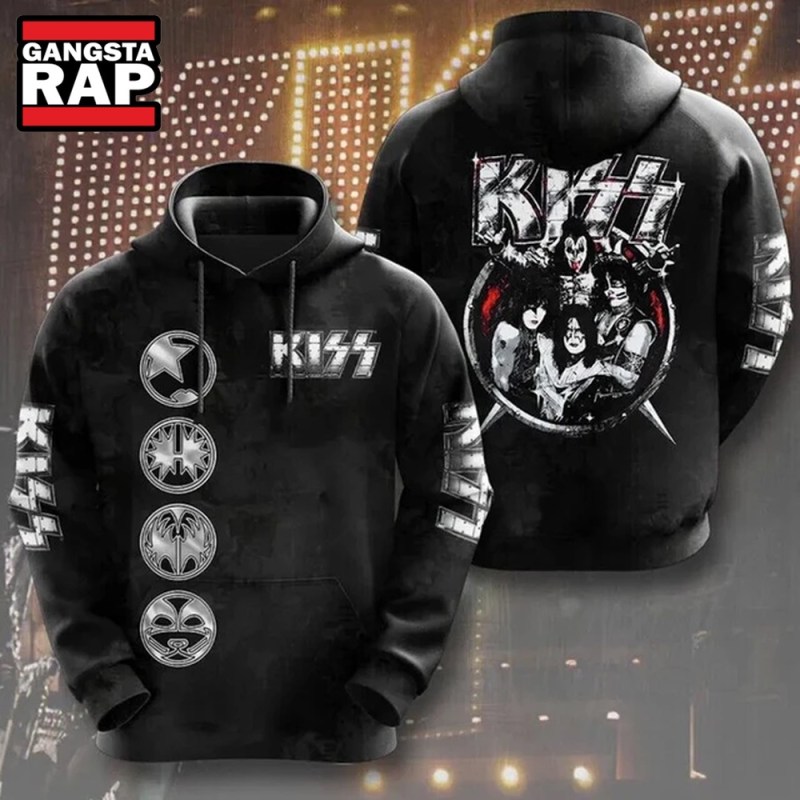 Kiss Rock Band Music Graphics All Over Print Hoodie Kiss Rock Band Music Graphics All Over Print Hoodie IFDDHD0066 Idea Fanatic