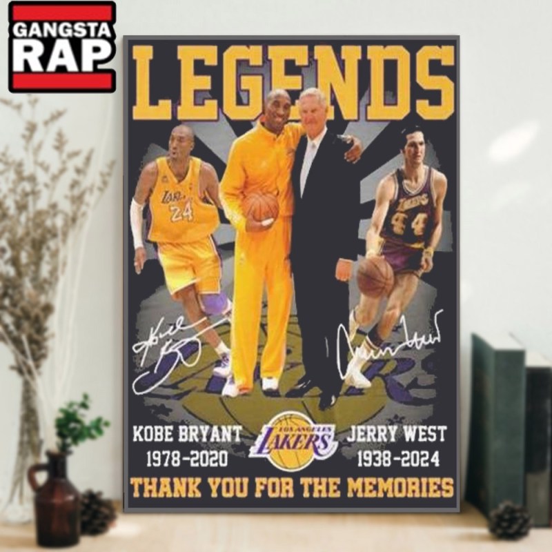 Legends Kobe Bryant 1978 2020 Jerry West 1938 2024 Los Angeles Lakers Signatures Poster Canvas Legends Kobe Bryant 1978-2020 Jerry West 1938 -2024 Los Angeles Lakers Signatures Poster Canvas IDFCWA0118 Idea Fanatic