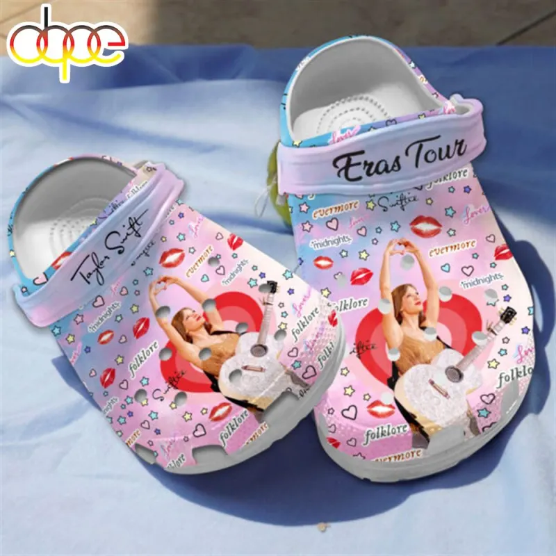 Love Taylor Swift Classic Pink Clog The Best Gift For Fans Taylor Swift Music Limited Clogs IDF178320 Idea Fanatic