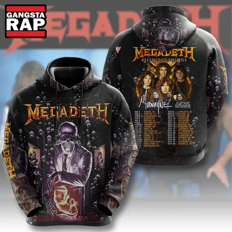 Megadeth Band Destroy Enemies All That Remains Tour Schedule Hoodie Megadeth Band Destroy Enemies All That Remains Tour Schedule Hoodie IFDDHD0089 Idea Fanatic