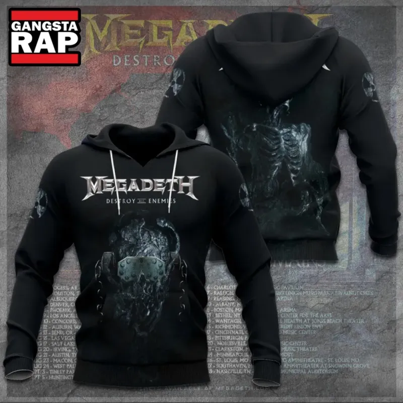 Megadeth Band Music Destroy Enemies 3D Hoodie Megadeth Band Music Destroy Enemies 3D Hoodie IFDDHD0095 Idea Fanatic