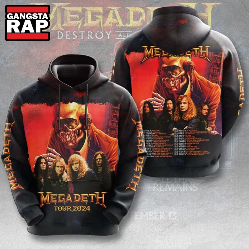 Megadeth Band Music Tour 2024 All Over Print Hoodie Megadeth Band Music Tour 2024 All Over Print Hoodie IFDDHD0086 Idea Fanatic