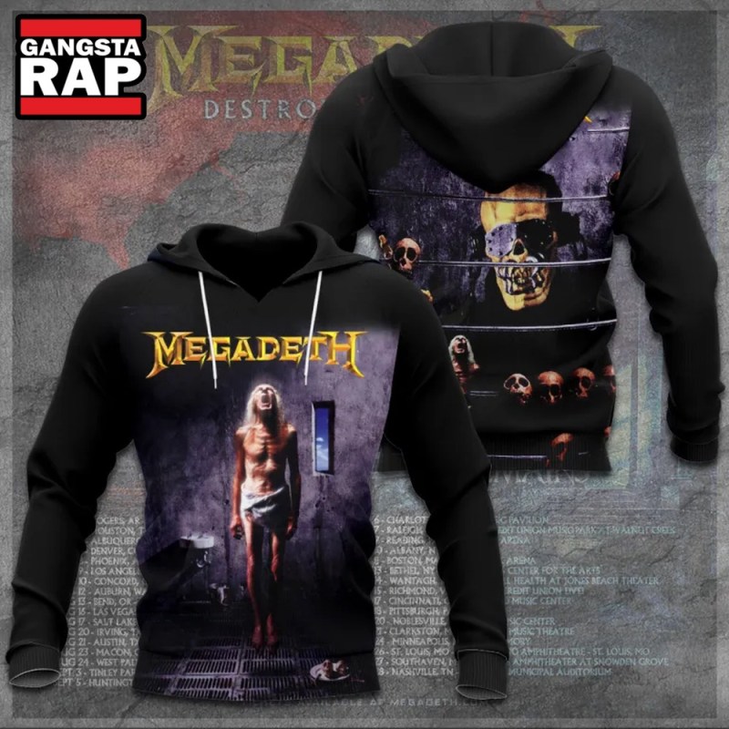 Megadeth Music Band Graphics Design Hoodie Shirt Megadeth Music Band Graphics Design Hoodie Shirt IFDDHD0084 Idea Fanatic