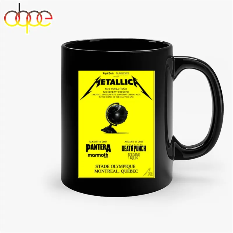 Metallica 72 Seasons 2023 2024 M72 World Tour Montreal Mug Metallica 72 Seasons 2023-2024 M72 World Tour Montreal Mug IDF168379 Idea Fanatic