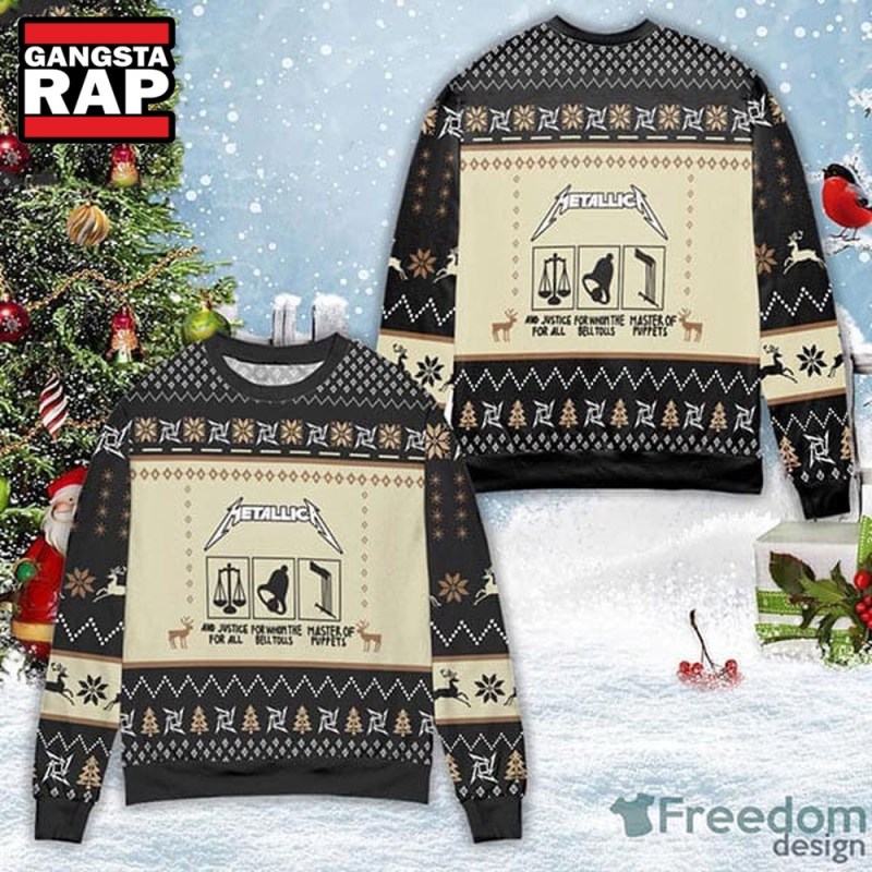 Metallica And Justice For All Xmas Ugly Christmas Sweater Metallica And Justice For All Xmas Ugly Christmas Sweater IFDDUSW0158 Idea Fanatic