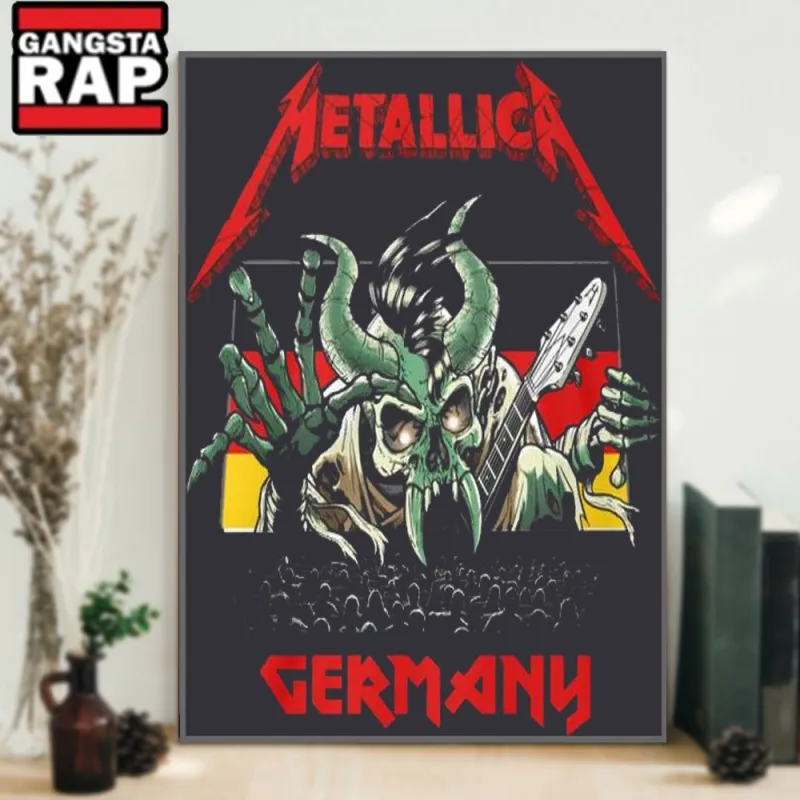 Metallica Germany 2024 Tour Wall Art Poster Canvas Metallica Germany 2024 Tour Wall Art Poster Canvas IDFCWA0033 Idea Fanatic