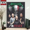 Metallica Italy 2024 Tour Wall Art Poster Canvas Metallica Italy 2024 Tour Wall Art Poster Canvas IDFCWA0035 Idea Fanatic