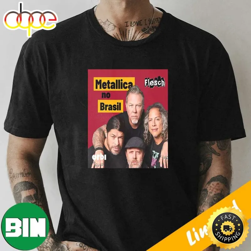 Metallica In Brazil October 2024 Fan Gifts T Metallica In Brazil October 2024 T-Shirt IDF158175 Idea Fanatic