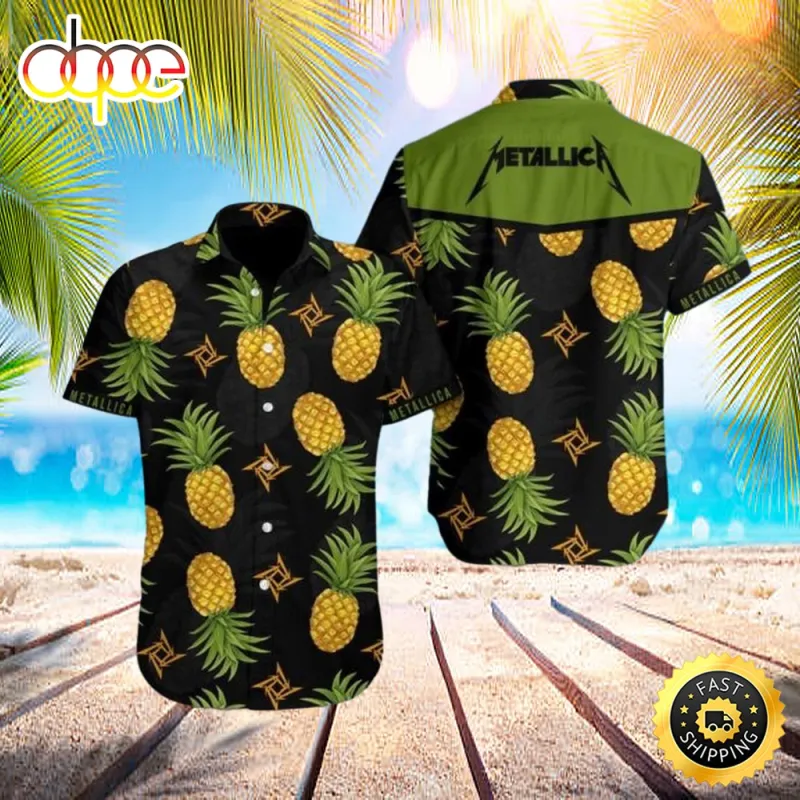 Metallica Pineapple Metallica Tour 2023 Hawaiian Shirt nvjgzj Metallica Pineapple Metallica Tour Hawaiian Shirt IDF118504 Idea Fanatic