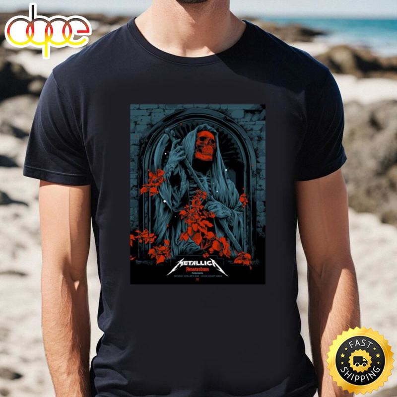 Metallica The M72 World Tour No Repeat Weekend M72 Amsterdam Tour T Metallica The M72 World Tour No Repeat Weekend M72 Amsterdam Tour T-Shirt IDF1582090 Idea Fanatic