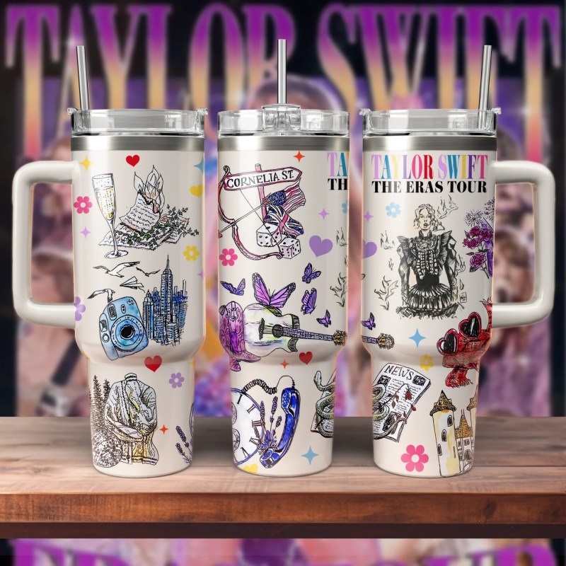 Mockup3 6be983c8 dc38 4f13 933a 993623226fad Taylor Swift Music Custom 40oz Stainless Steel Tumbler IFDD40OZ0121 Idea Fanatic