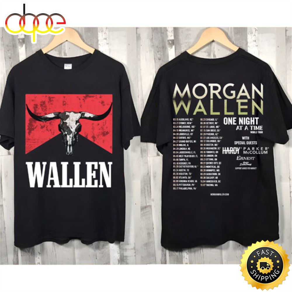 Morgan Wallen World Tour 2023 One Night At A Time T Morgan Wallen World Tour One Night At A Time T-shirt IDF114604 Idea Fanatic