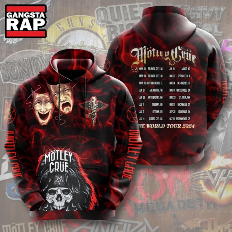 Motley Crue Rock The World Tour 2024 Hoodie Motley Crue Rock The World Tour 2024 Hoodie IFDDHD0115 Idea Fanatic