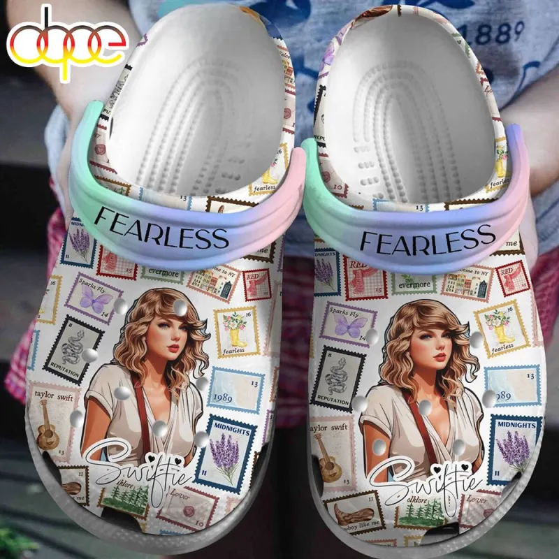 New Design Of Singer Taylor Swift Fearless Clog Taylor Swift Music Limited Clogs IDF178317 Idea Fanatic