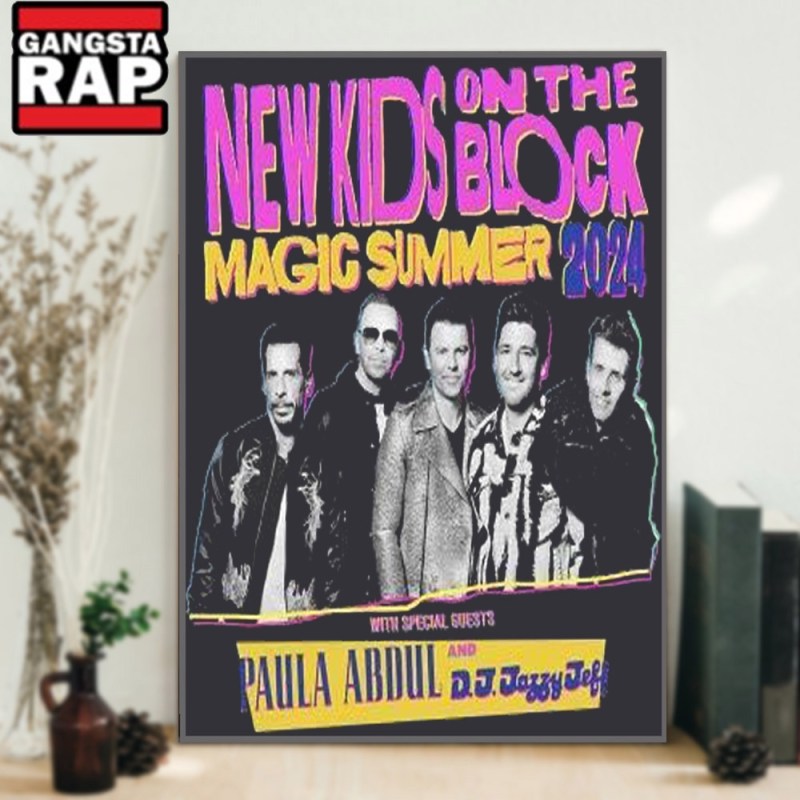 New Kids On The Block Magic Summer Tour 2024 Wall Art Poster Canvas New Kids On The Block Magic Summer Tour 2024 Wall Art Poster Canvas IDFCWA0038 Idea Fanatic