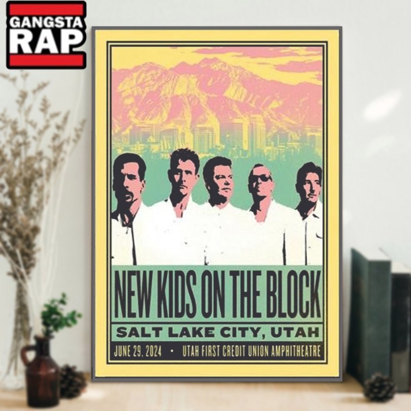 New Kids on the Block June 29 2024 Salt Lake City Utah Tour Poster Canvas Art New Kids on the Block June 29 2024 Salt Lake City Utah Tour Poster Canvas Art IDFCWA0145 Idea Fanatic