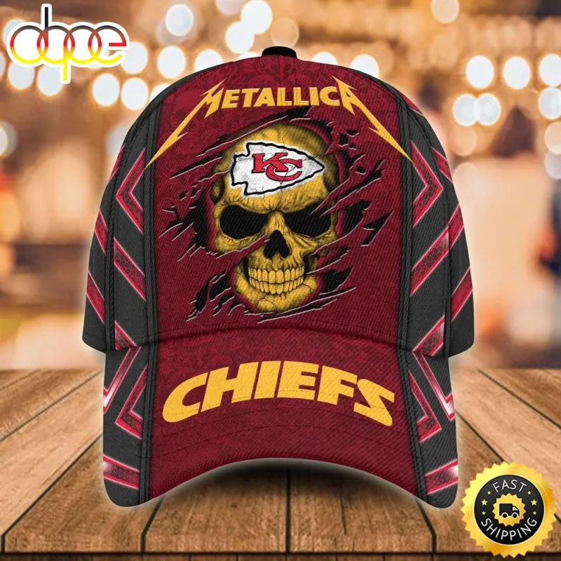 Nfl Kansas City Chiefs Metallica 3d Cap wy0zcy Nfl Kansas City Chiefs Metallica 3D Cap IDF126150 Idea Fanatic