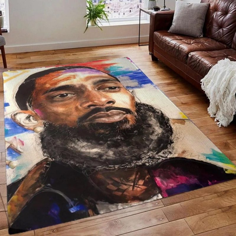 Nipsey Hussle Hiphop 90s Artwork Rug Nipsey Hussle Hiphop 90s Artwork Rug IFDDRRUG0012 Idea Fanatic