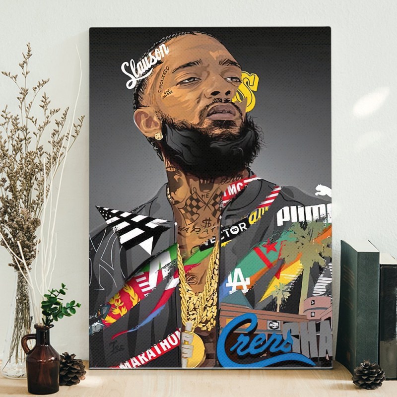 Nipsey Hussle Slauson Avenue Hip Hop 90s Poster Canvas Nipsey Hussle Slauson Avenue Hip Hop 90s Poster Canvas IDFCWA0221 Idea Fanatic