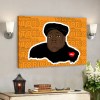 Notorious Big Face Art Tribute Vibrant Orange Horizontal Poster Canvas Notorious Big Face Art Tribute Vibrant Orange Horizontal Poster Canvas IDFCWA0226 Idea Fanatic