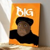 Notorious Big Face Art Tribute Vibrant Orange Poster Canvas Notorious Big Face Art Tribute Vibrant Orange Poster Canvas IDFCWA0227 Idea Fanatic