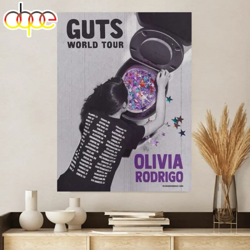 Olivia Rodrigo Announces 2024 Guts World Tour Canvas Poster Olivia Rodrigo Announces 2024 Guts World Tour Canvas Poster IDF173417 Idea Fanatic