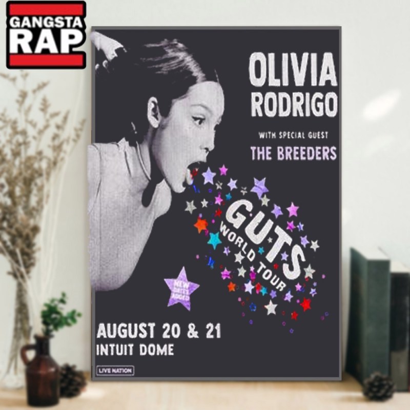 Olivia Rodrigo Aug Guts World Tour 2024 Tour Poster Canvas Art Olivia Rodrigo Aug Guts World Tour 2024 Tour Poster Canvas Art IDFCWA0107 Idea Fanatic