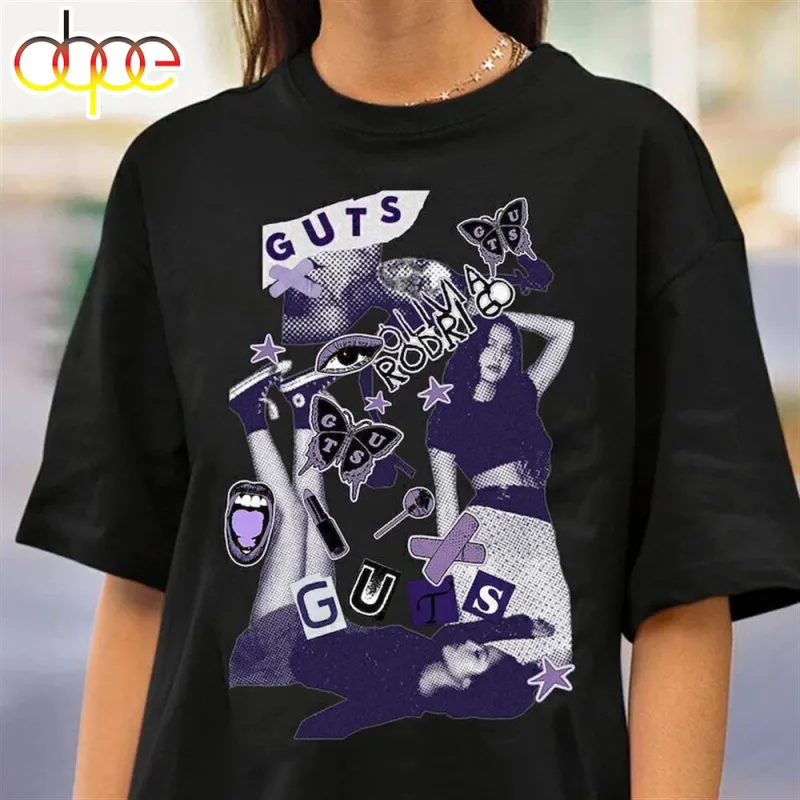 Olivia Rodrigo Guts Album World Tour 2024 T Shirt Funny Vintage Gift For Men Olivia Rodrigo Guts Album World Tour 2024 T-Shirt IDF173437 Idea Fanatic